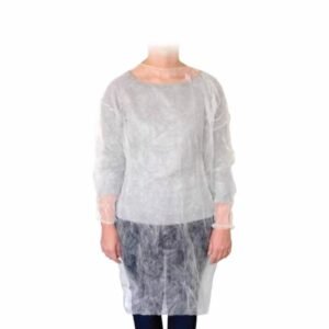 AVENTAL TNT MANGA LONGA 20GR BRANCA VOLK