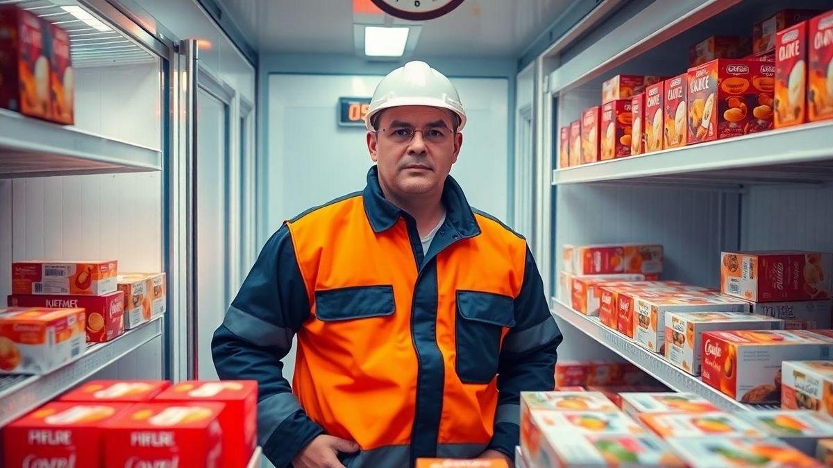 Desafios enfrentados por trabalhadores em câmaras frigoríficas