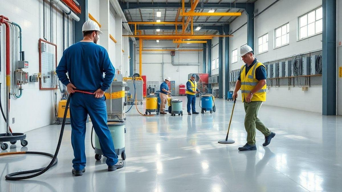 Macacões impermeáveis para limpeza industrial