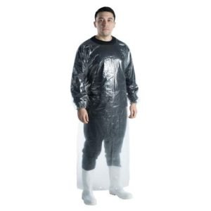 AVENTAL BARBEIRO POLIETILENO LEITOSO 170X140X004 C/ELASTICO BRASMO - CA.14822