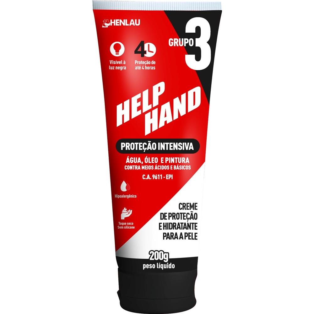 CREME PROTECAO GRUPO III 200G HELP HANDS HENLAU - CA.9611